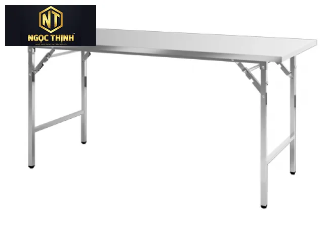 Bàn ăn gấp công nghiệp khung Inox BG01